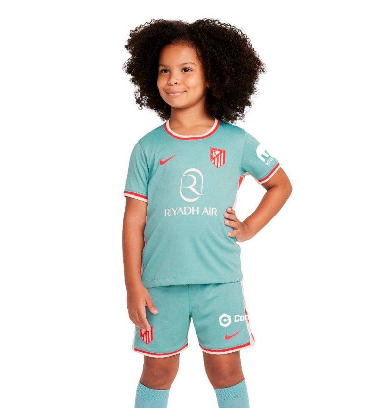 Camiseta y Pantalones Cortos para Niños Atletico de Madrid away 24/25