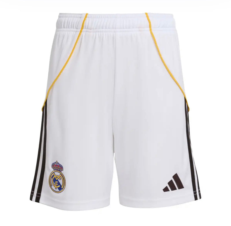 Camiseta y Pantalones Cortos Niños Real Madrid Home 25/26 - Con Medias