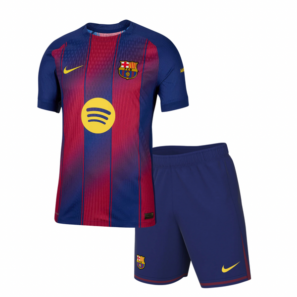 Camiseta e Pantalones Cortos para Niño FC Barcelona Home 25/26