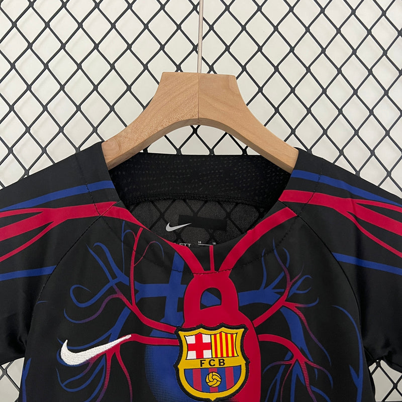 Camiseta y Pantalón Corto Niño FC Barcelona Retro Edición Especial