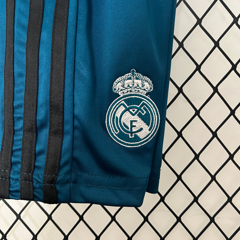 Camiseta y Pantalones Cortos Niños Real Madrid Third Retro 17/18