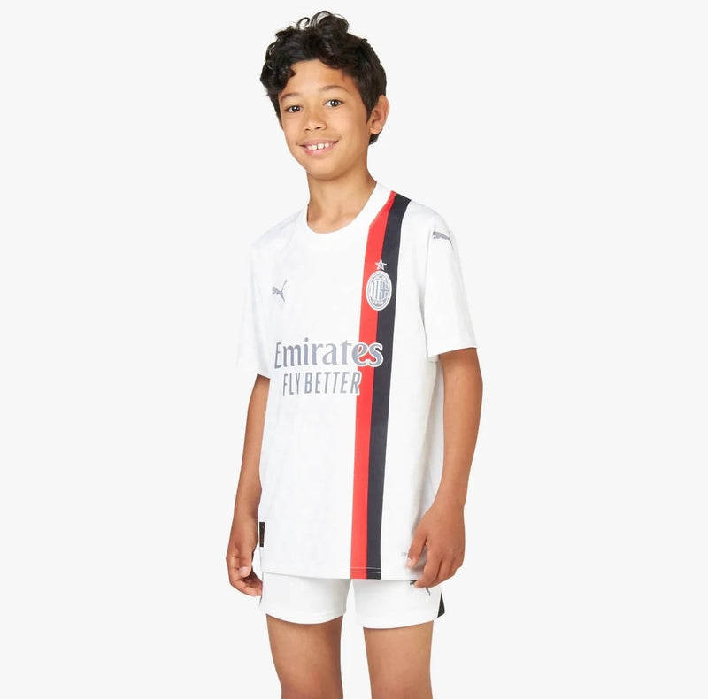 Camiseta y Pantalon Corto para Niño AC MILAN Away 23/24