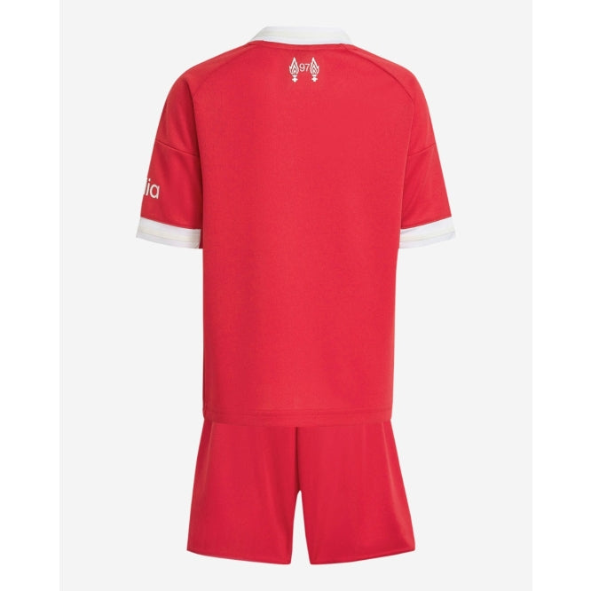 Camiseta y Pantalones Cortos para niños Liverpool Home 25/26