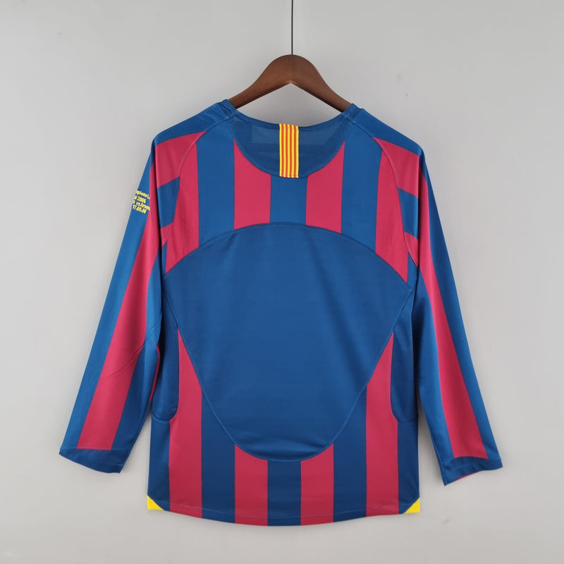 Camiseta FC Barcelona Retro Manga Larga 05/06