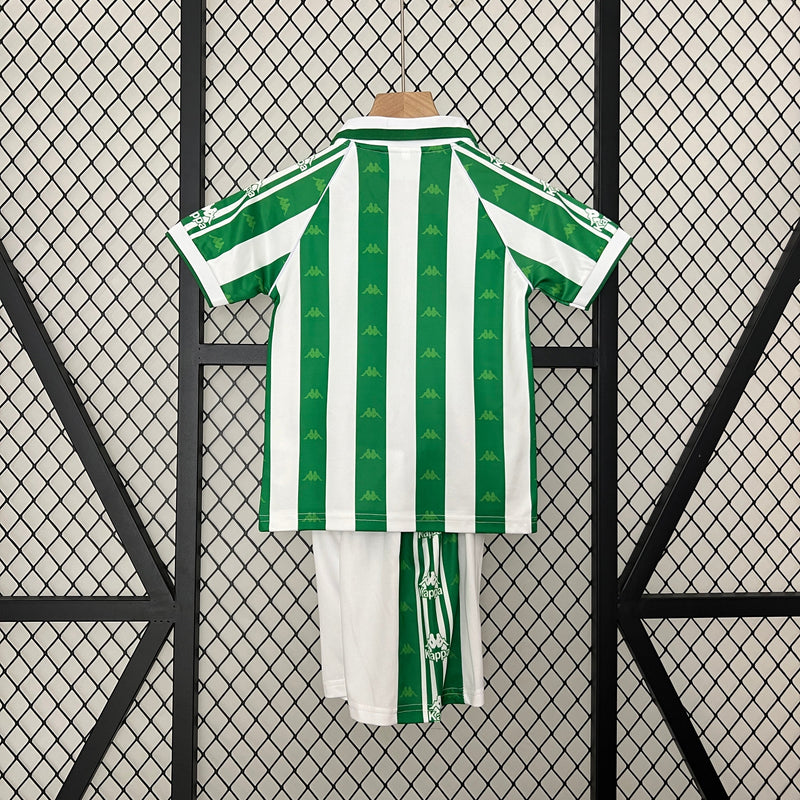 Camiseta y Pantalón Corto Niño Real Betis Home Retro 95/97