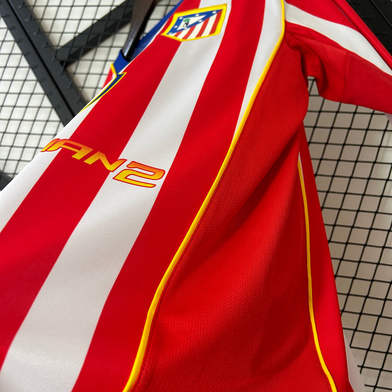 Camiseta Retro Atletico Madrid 04/05 - Manga Larga