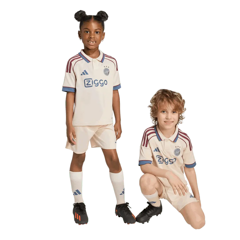 Camiseta y Pantalones Cortos para Niños Ajax Third 25/26
