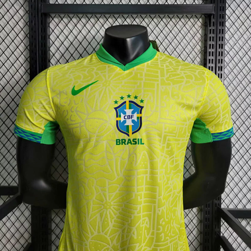 Camiseta Brasil Home versión Jugador - 24/25