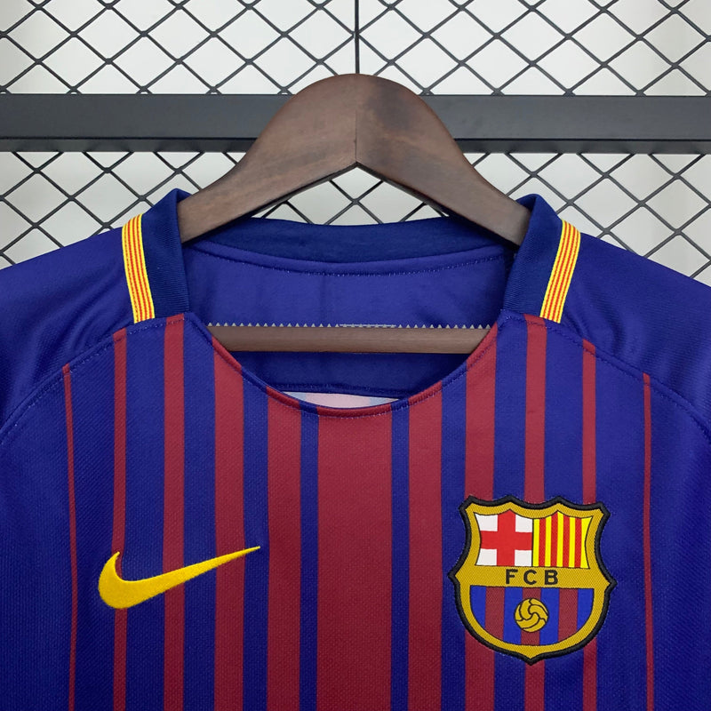 Camiseta FC Barcelona Retro Home 17/18 - Manga Larga