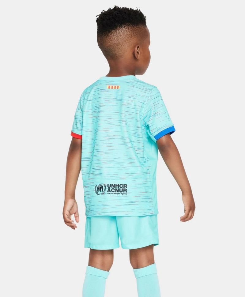 Camisa e Pantalones Cortos para Niño FC Barcelona Third 23/24