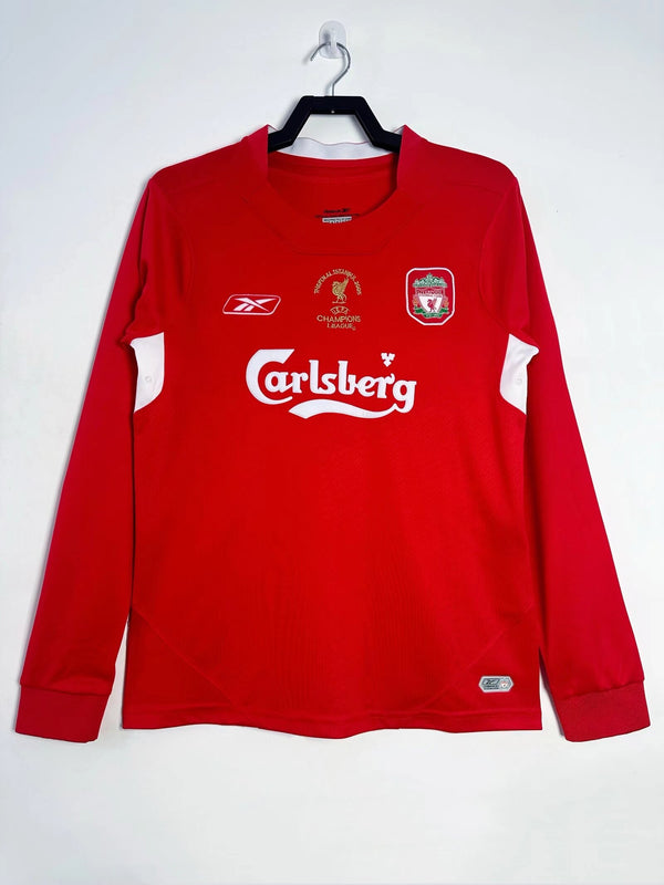 Camiseta Liverpool Home Retro 05/06 - manga larga