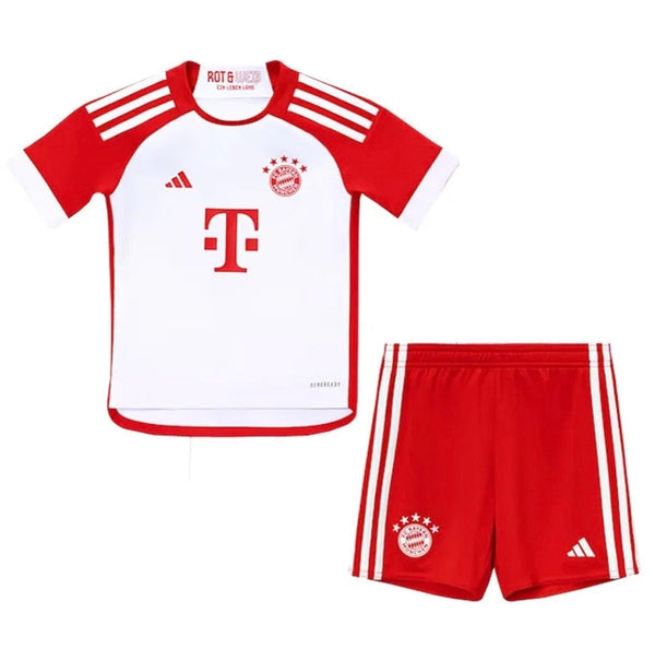 Camiseta y Pantalones Cortos para Niños Bayern de Múnich Home 23/24