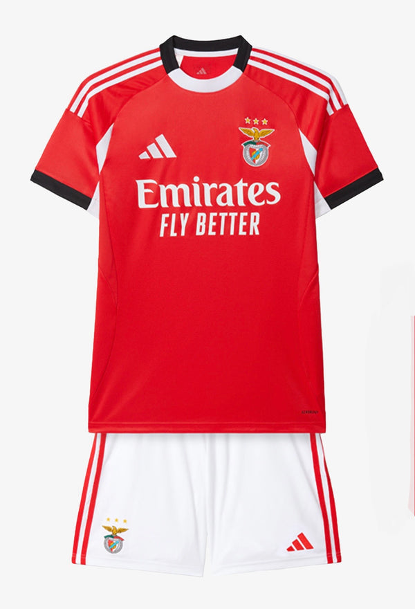 Camiseta y Pantanoles Cortos Niño Benfica Home 25/26