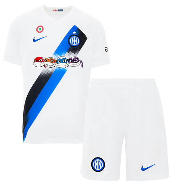 Camiseta y Pantalon Corto para Niño Inter Away 23/24 - Tortuga Ninja