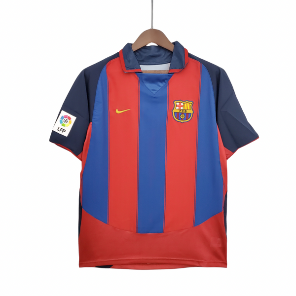 Camiseta FC Barcelona Retro 03/04 - Con Patch