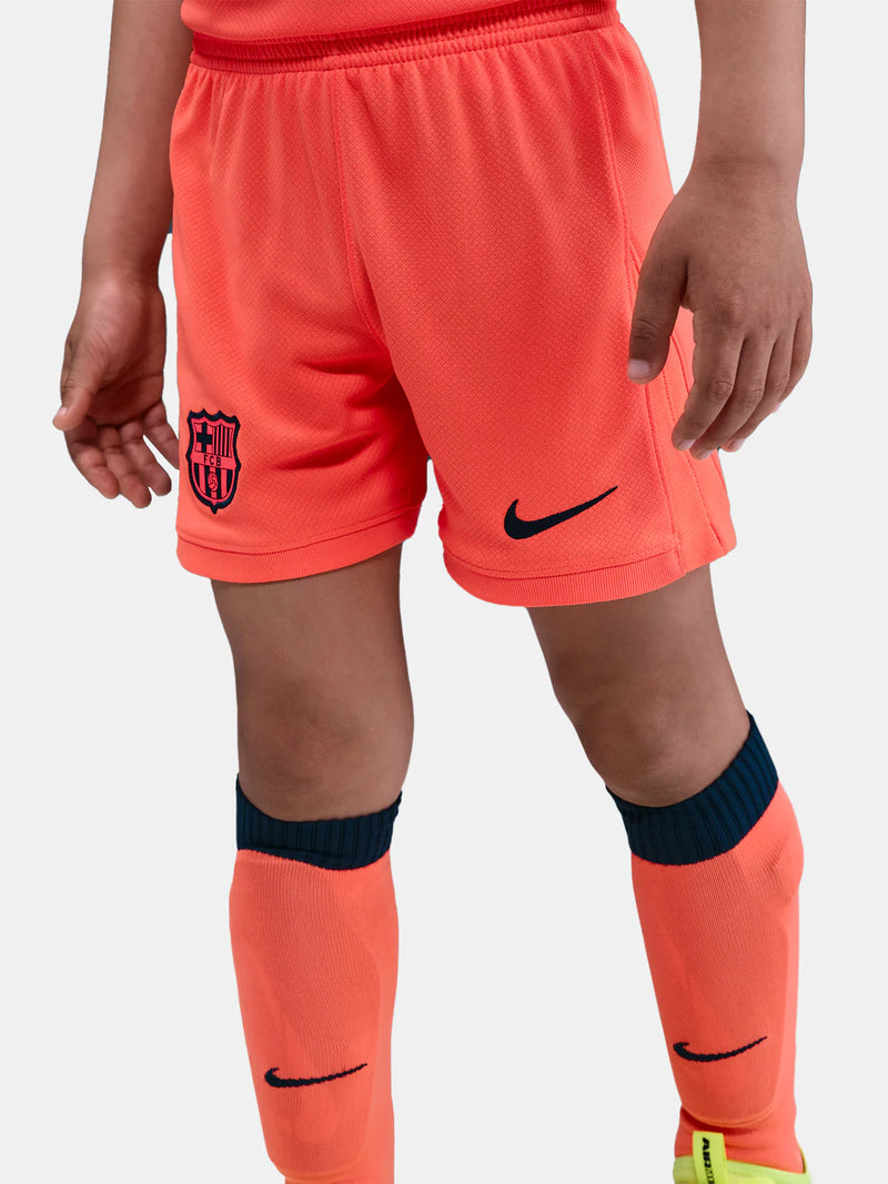 Camiseta e Pantalones Cortos para Niño FC Barcelona Third 25/26