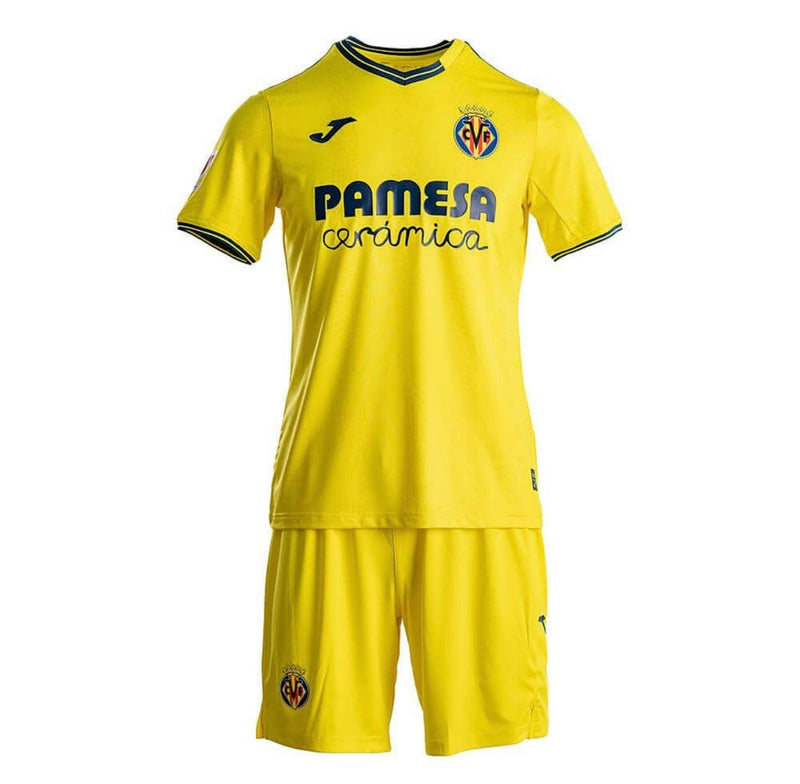 Camisetas y Pantalones Cortos Niños Villarreal Home 24/25