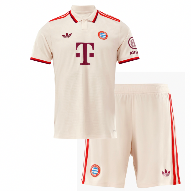 Camiseta y Pantalones Cortos para Niños Bayern de Múnich Third 24/25