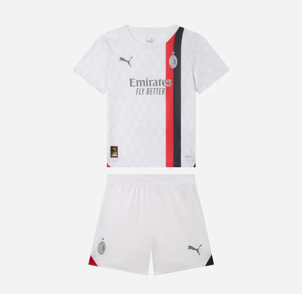 Camiseta y Pantalon Corto para Niño AC MILAN Away 23/24