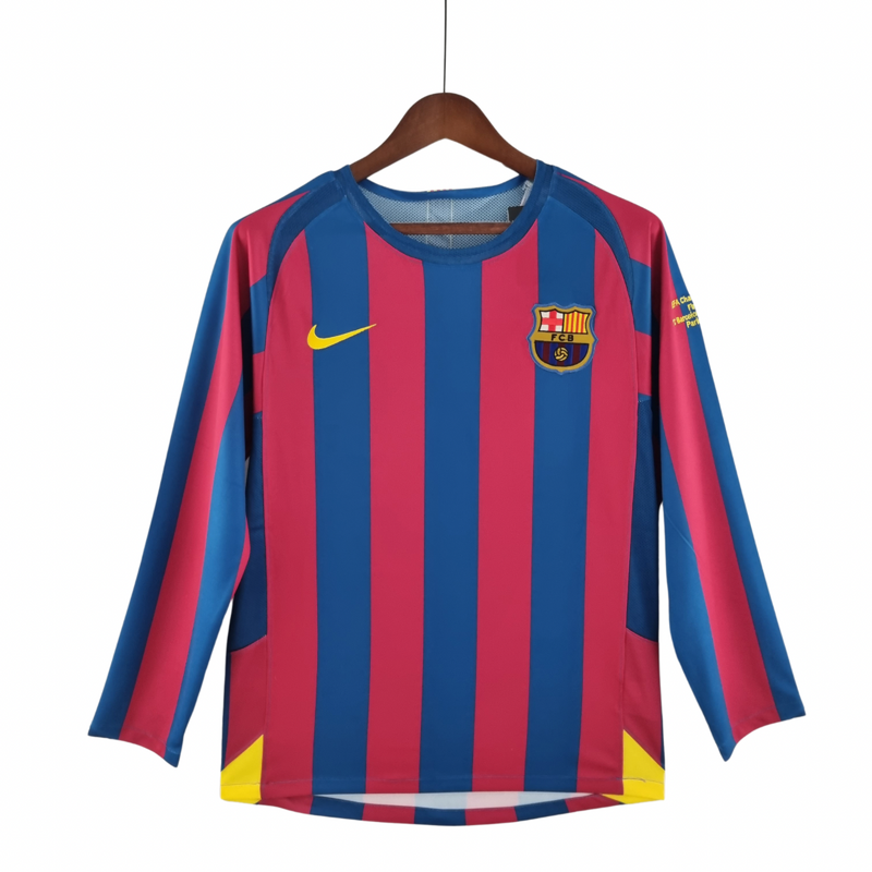 Camiseta FC Barcelona Retro Manga Larga 05/06