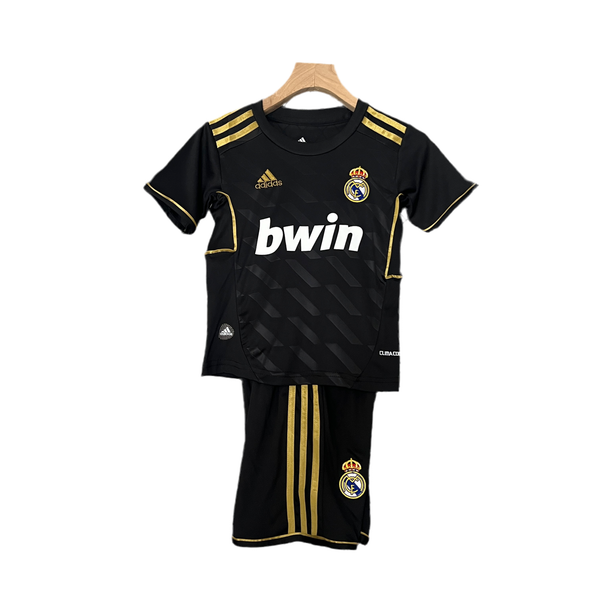 Camiseta y Pantalones Cortos Niños Real Madrid Away Retro 11/12