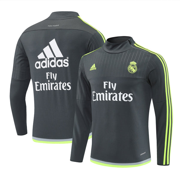 Camiseta de entrenamiento retro de manga larga del Real Madrid 15/16