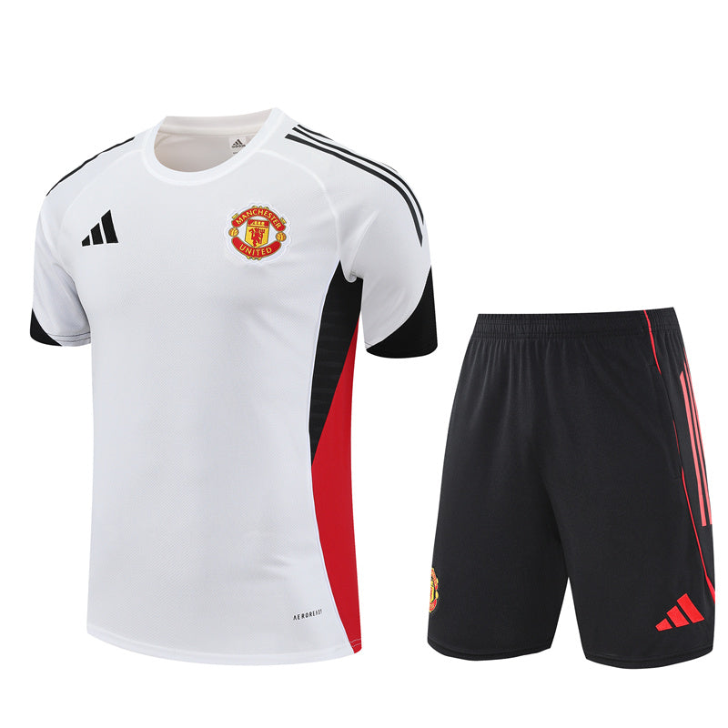 Camiseta y Pantalones Cortos para Niño Manchester United 25/26