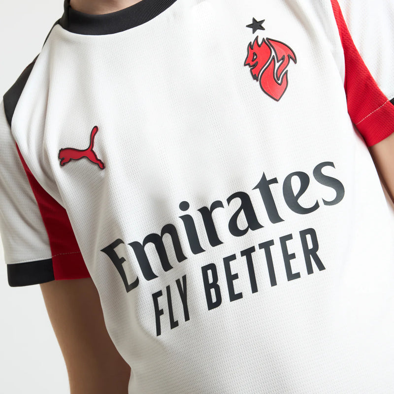 Camiseta y Pantalon Corto para Niño AC MILAN  Away 25/26