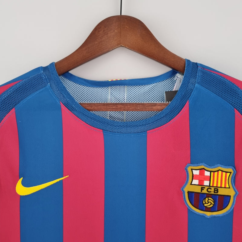 Camiseta FC Barcelona Retro Manga Larga 05/06