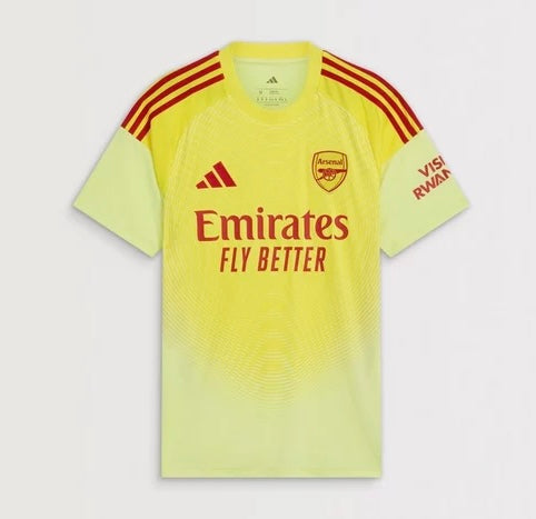 Camisa y Pantalones Cortos para Niños Arsenal Portero 25/26