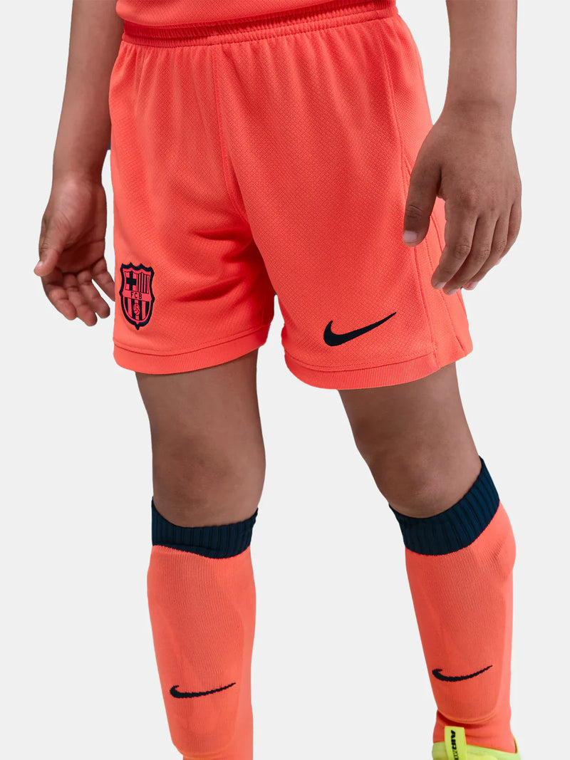 Camiseta y Pantalones Cortos para Niño FC Barcelona Third 25/26