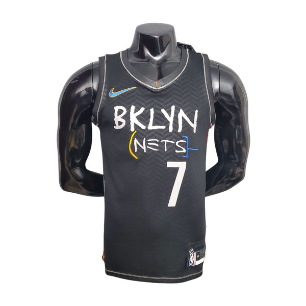 Brooklyn Nets DURANT#7 City Edition Negro NBA Jersey