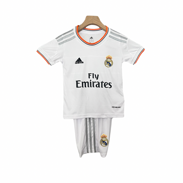 Camiseta y Pantalones Cortos Niños Real Madrid Home Retro 13/14