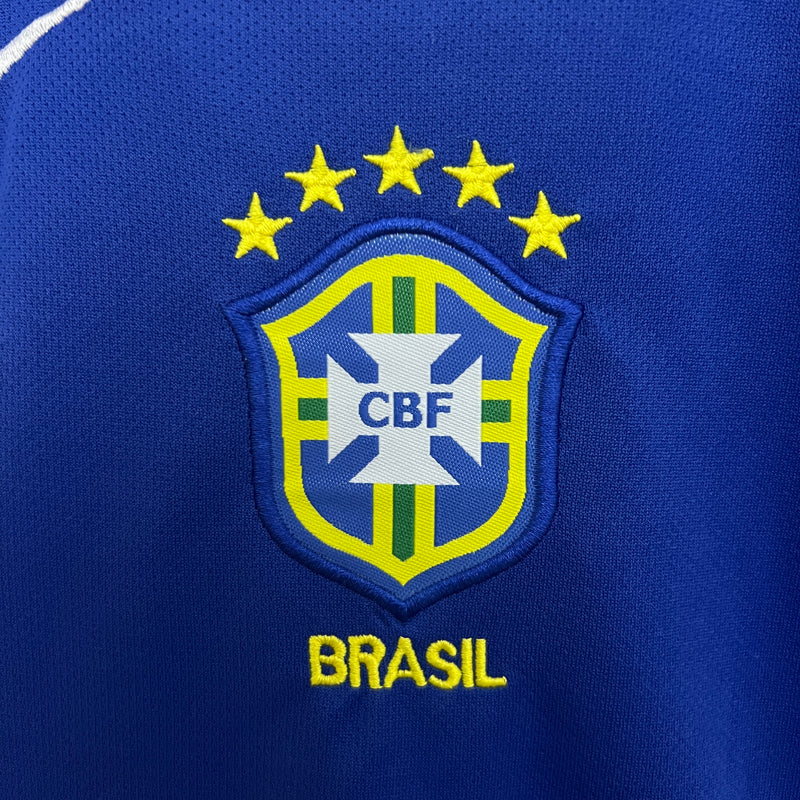 Camisa e Pantalones Cortos para Niño Retro Brasil Away 2004