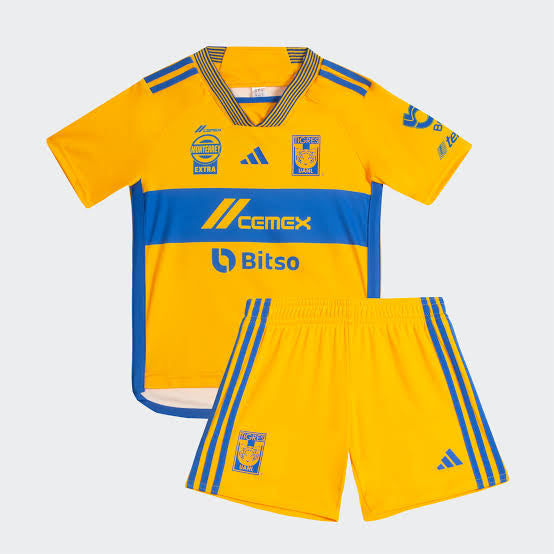 Camiseta e Pantalones Cortos para Niños TIGRES UANL HOME 23/24