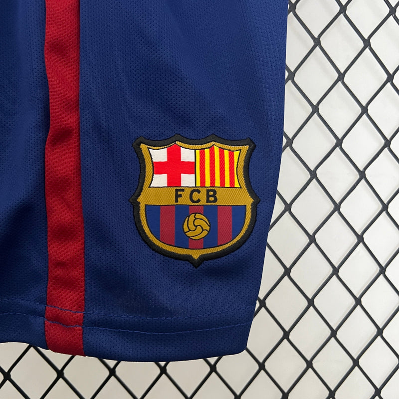 Camiseta y Pantalón Corto Niño FC Barcelona Home Retro 14/15