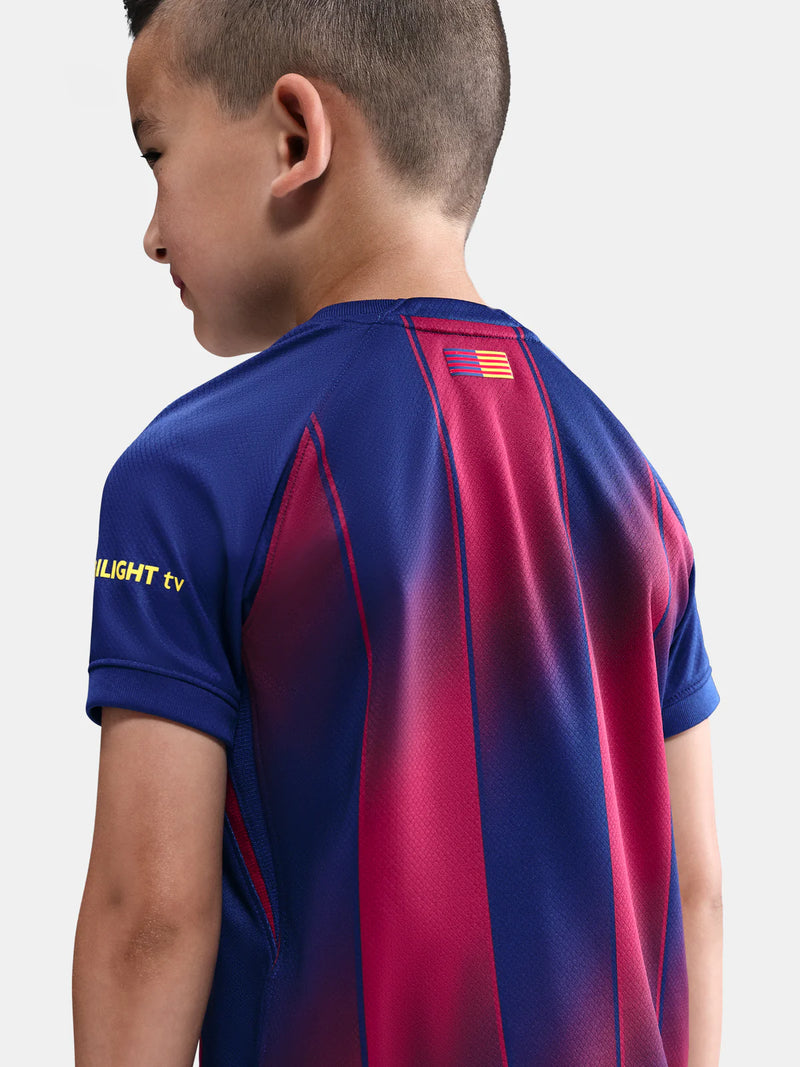 Camiseta e Pantalones Cortos para Niño FC Barcelona Home 25/26