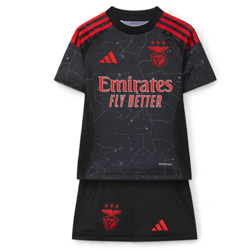 Camiseta y Pantanoles Cortos Niño Benfica Away 24/25