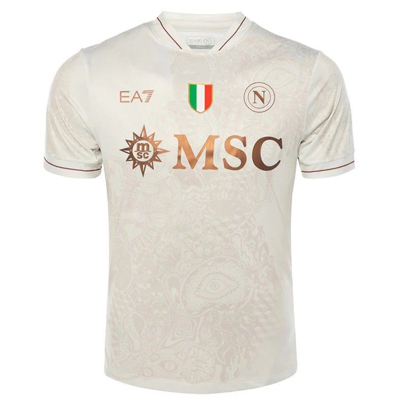 Camiseta y Pantalon Corto para Niño Napoli Away 25/26