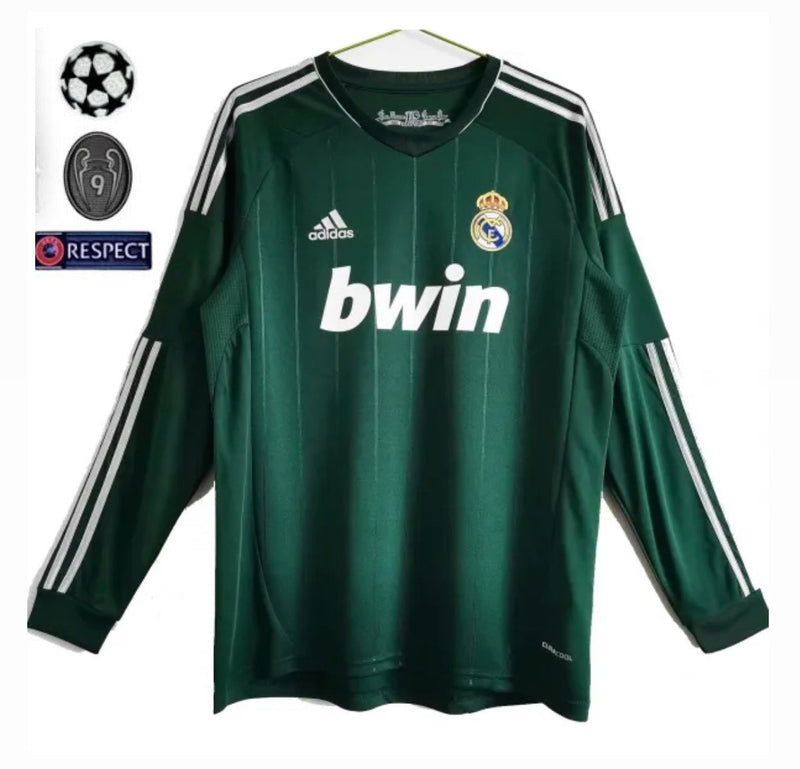 Camiseta Real Madrid Retro 12/13 Manga Larga - Con Patch