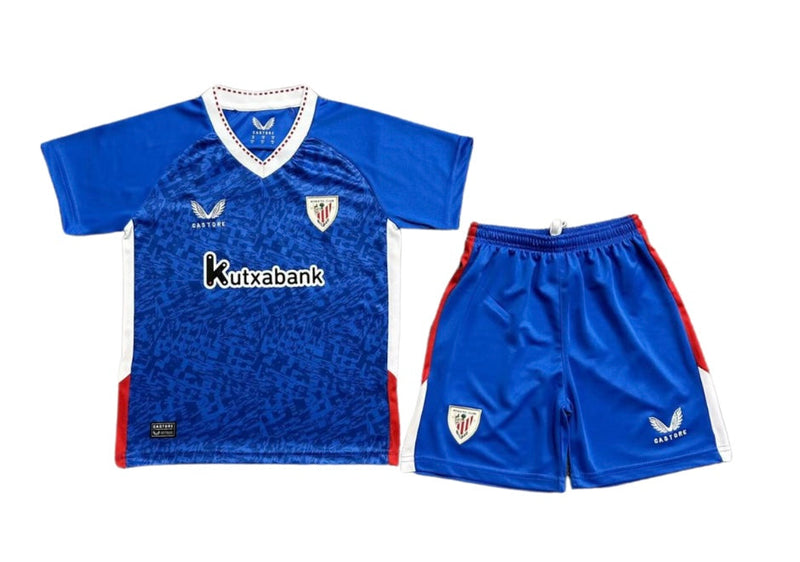 Camisetas y Pantalones Cortos Niños Athletic Bilbao Away 24/25