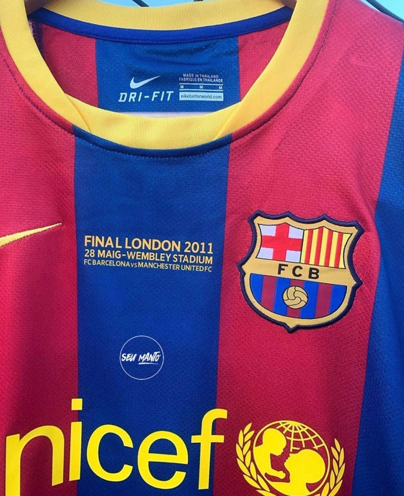 Camiseta FC Barcelona Home Retro 10/11 - Con Patch