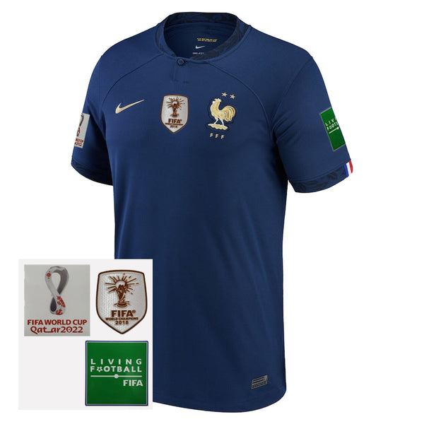 Camiseta Francia Home 2022 - Parche Copa Del Mundo