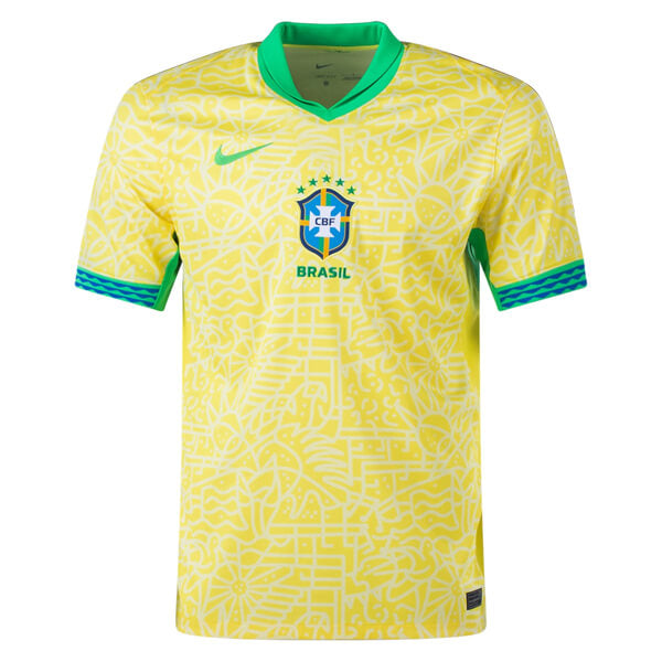 Camiseta Brasil Home Amarillo Fan Masculino 24/25