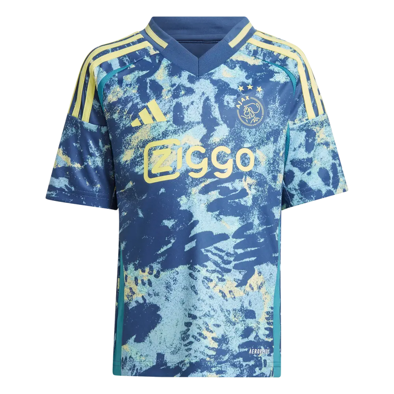 Camiseta y Pantalones Cortos para Niños Ajax Away 24/25 - Con Medias