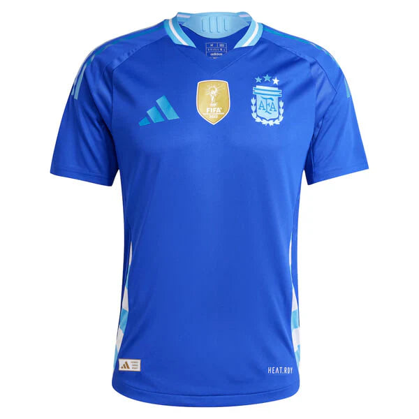 CAMISETA ARGENTINA Away 24/25 - CON PARCHE DE CAMPEÓN DE LA COPA DEL MUNDO - VERSIÓN JUGADOR