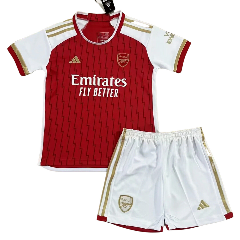 Camisa y Pantalones Cortos para Niños Arsenal Home 23/24