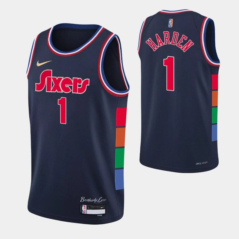 Camiseta NBA 75ºaniversario City Edition - Philadelphia 76ers 21/22 HARDEN