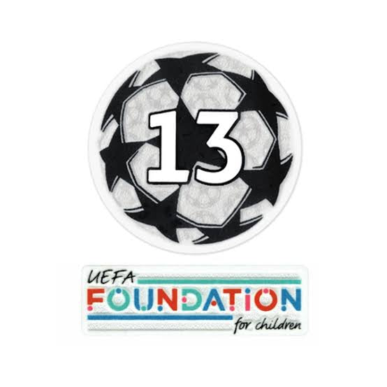 21-22 UCL Starball 13 veces ganadora + conjunto de parches de la Fundación UEFA (feminino) 21-22 UCL Starball 13 veces ganador + conjunto de parches de la Fundación UEFA (Real Madrid)