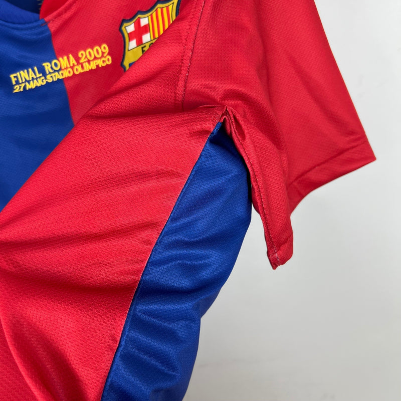 Camiseta Retro Barcelona 2008/09 UEFA Champions League Local - con parche